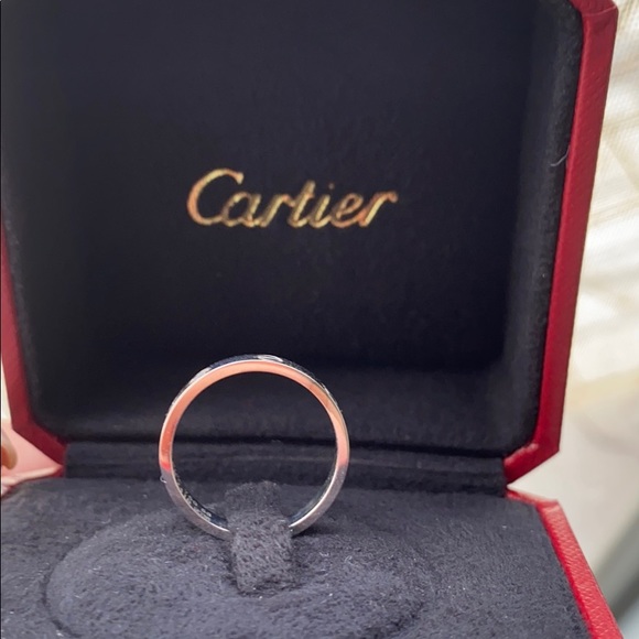 Cartier White Gold 18k Love Ring Wedding Band - Picture 5 of 11